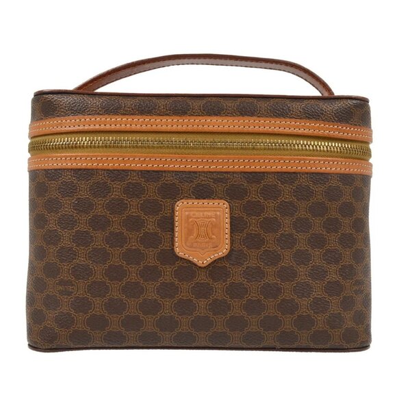 Celine Brown Macadam Vanity Handbag MC96* XX07479 - Picture 1 of 6
